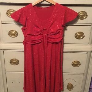 Sparkly red dress